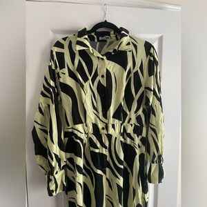 Black and Yellow Print Jumpsuit